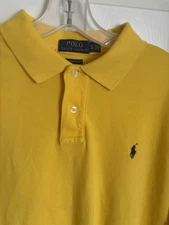 Polo Ralph Lauren Shirt Mens XL Golf Short Sleeve Lightweight Yellow