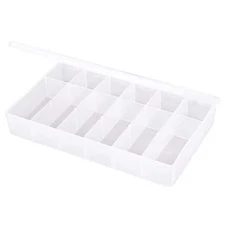 Flambeau T612 Compartment Box With 12 Compartments, Plastic, 1 3/4 In H X