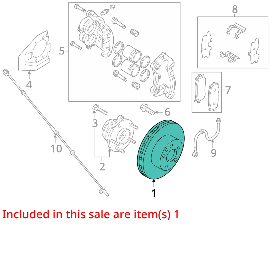 Front Brakes Fits 15-20 INFINITI QX60 3558842 - Image 3 of 4