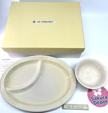Le Creuset Children's Baby Starter Set Dune Stoneware Heat Cold Resistant JP New