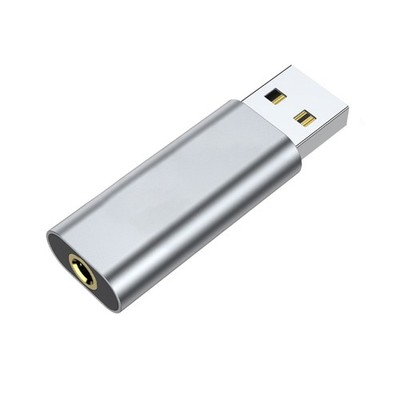USB to 3.5mm Jack Adapter USB to Aux- Adapter External Stereo-Sound