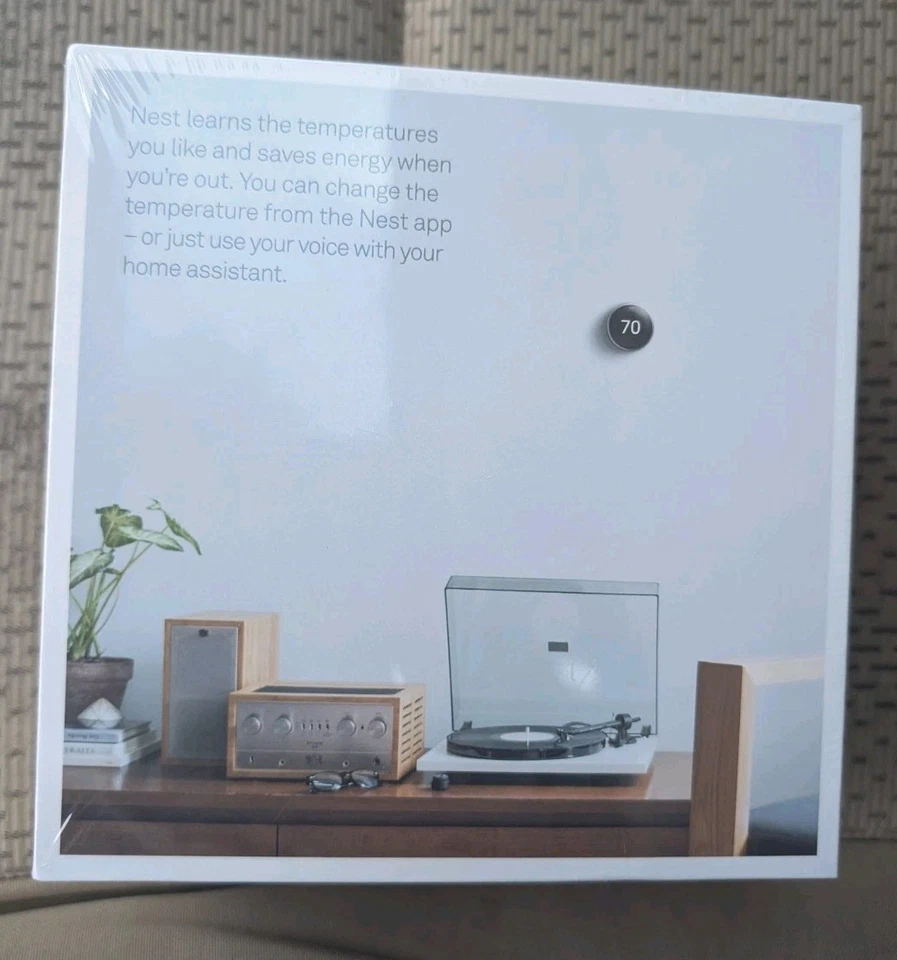 Google Nest 3rd Generation Learning Thermostat T3007ES Stainless Steel Sealed - Image 2 of 2