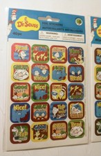 Dr. Seuss Foil Stickers Lot of 2 Packs - 40ct Each - Metallic Reward Stickers.