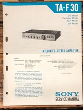 Sony TA-F30 Amplifier Service Manual Original 