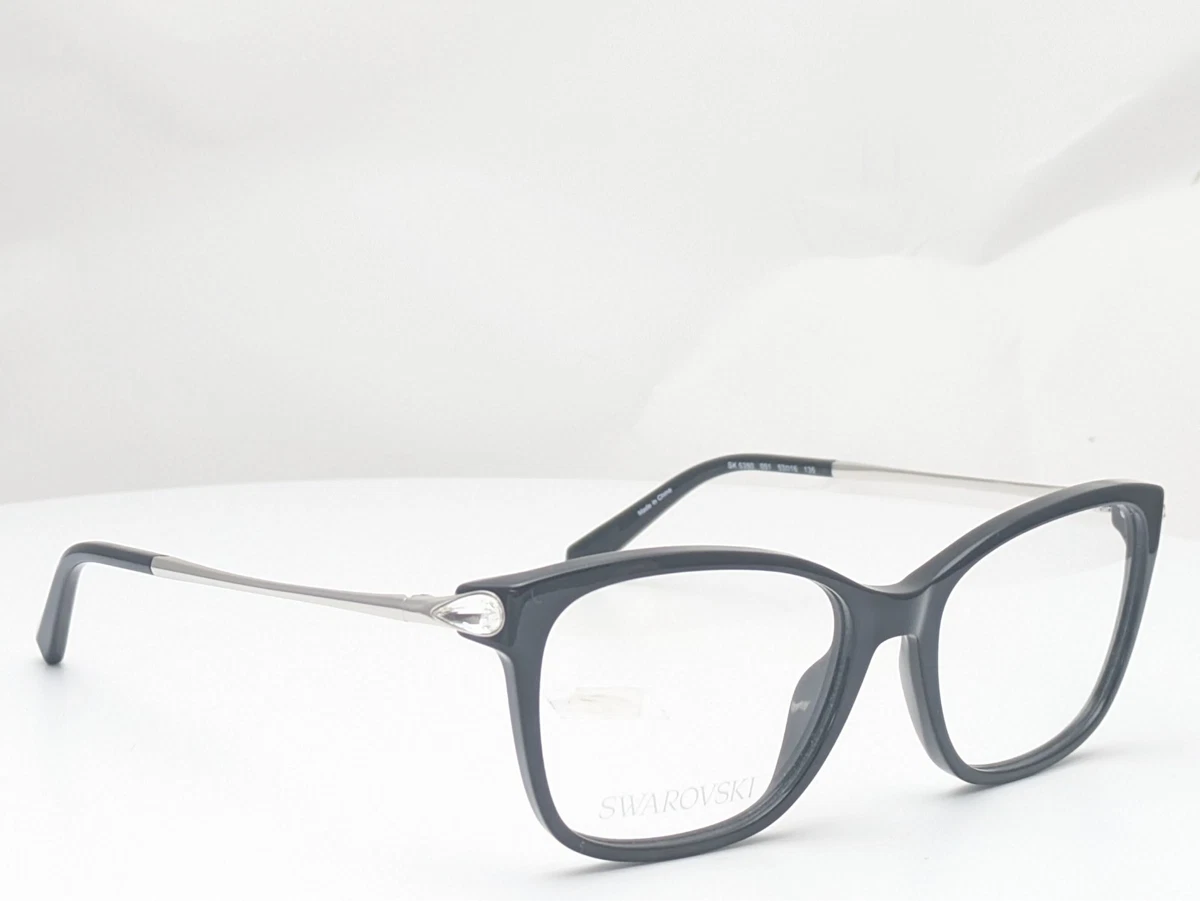 Swarovski SK5311 Womens Plastic Eyeglass & Case Frame Only Crystals Black Luxury SK2058D Eyeglasses - Swarovski Authorized Retailer  main image 4