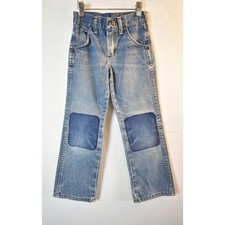 Vintage 1980s Wrangler Kids Jeans with Patched Knees