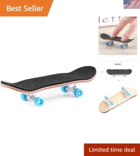 Mini Finger Skateboard – Wooden Finger Board Ultimate Sport Training Props in...