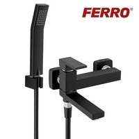 Ferro Badewannenarmatur Klappbar Schwarz Wasserhahn Badewanne - Modell Zicco