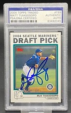 2004 TOPPS TRADED MATT TUIASOSOPO MARINERS PSA/DNA AUTHENTIC AUTO