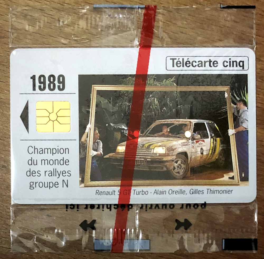 Vintage 1989 Renault Phonecard Collectible Gn122 Phone Card