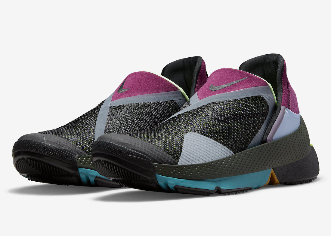 Nike Go Flyease Black Lime Glow Multicolor Grey CW5883-004 Nike Go Flyease Black Lime Glow Multicolor Grey CW5883-004