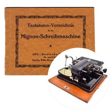 Repro Mignon Typewriter Typeface / Language /Keyboard Trade Catalog Vtg Antique thumbnail