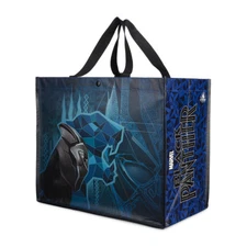 Disney Black Panther Tote Reusable Shopping Bag ~ Powerful Black Panther Design