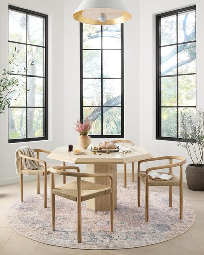 Loloi II Skye Collection SKY-01 Blush/Grey 9'-0" x 12'-0" Area Rug Blush / Grey - Picture 9 of 12