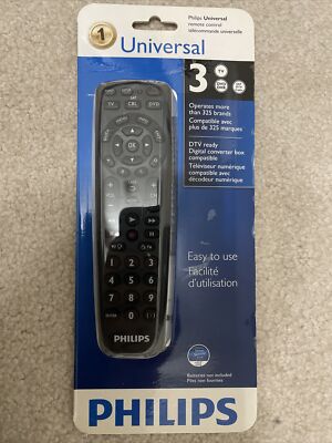 Philips SRP1003/27 Universal Remote Control TV Works W 325+ Devices NEW in pkg