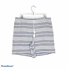 NWT J. Jill Love Linen Striped Shorts Size Large