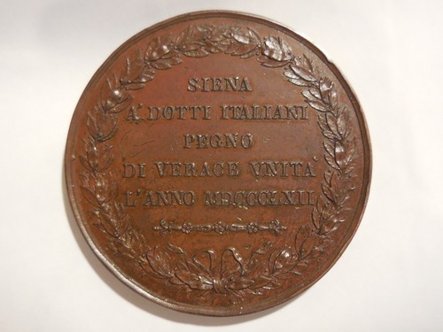 Medaille Kongress Italienische Wissenschaftler in Siena 1862 - Bild 2 von 2