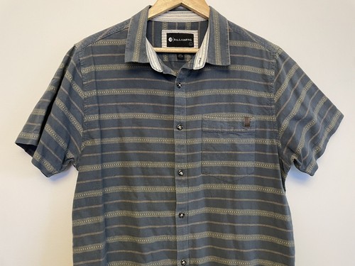 BILLABONG Short sleeve button up shirt size L Large Casual Surfwear Cotton Men’s - Picture 2 of 9