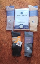 Mens vintage socks Handkerchiefs, 3Max Grey 1 Goldtoe 12 UMO Lorenzo hankys
