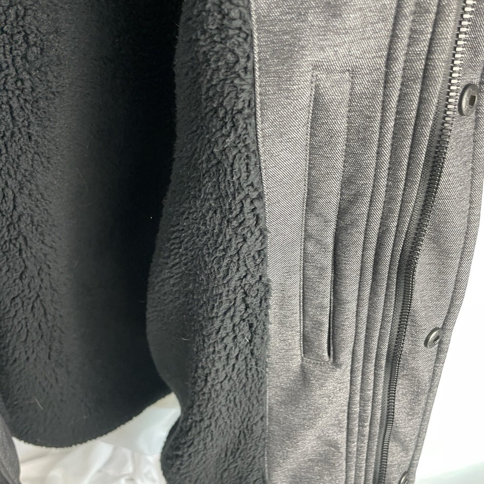 Dockers Arctic Cloth Sherpa Storm Hooded Jacket Coat Gray Men's Size