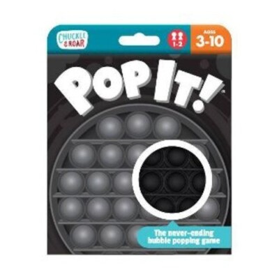 Chuckle & Roar Pop It Fidget and Sensory Game  Black
