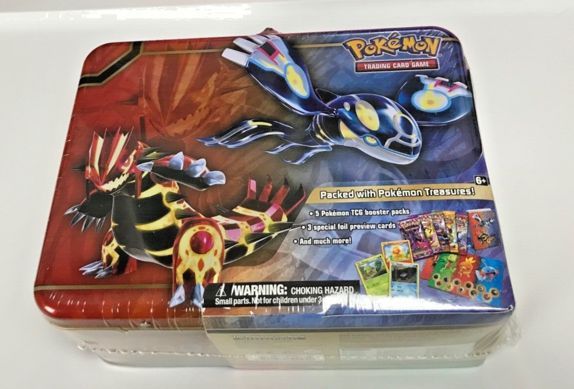 Pokémon 2014 Premium Collector Treasure Chest Lunchbox Tin Kyogre