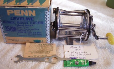 8123 VERY NICE PENN LEVELINE 350M REEL READ TAG BOX PLUS | eBay
