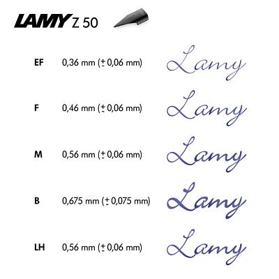 LAMY Z50 Ersatzfeder schwarz Stärke: B,EF,F,LH,M