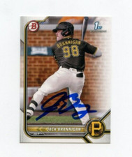 JACK BRANNIGAN SIGNED 2022 BOWMAN DRAFT BASEBALL CARD AUTO