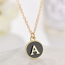 Gold Alphabet Letter Initial Friendship Bridesmaid Ladies Gift Chain Necklace