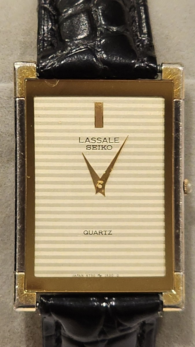 時計 SEIKO LASSALE Seiko Lassale Womens Ultra Thin Gold Tone Vintage Quartz Watch