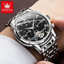 OLEVS Automatic Mechanical Movement Watch Stainless Steel Waterproof Men's Watch