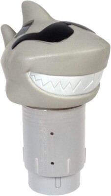 GAME 12902 Solar Light-Up Shark Pool 3-inch Tablet Chlorine Dispenser