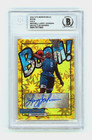 Larry Johnson 2024 Hits Memorabilia BOOM Gold /10 Signed BGS BAS Auto Charlotte