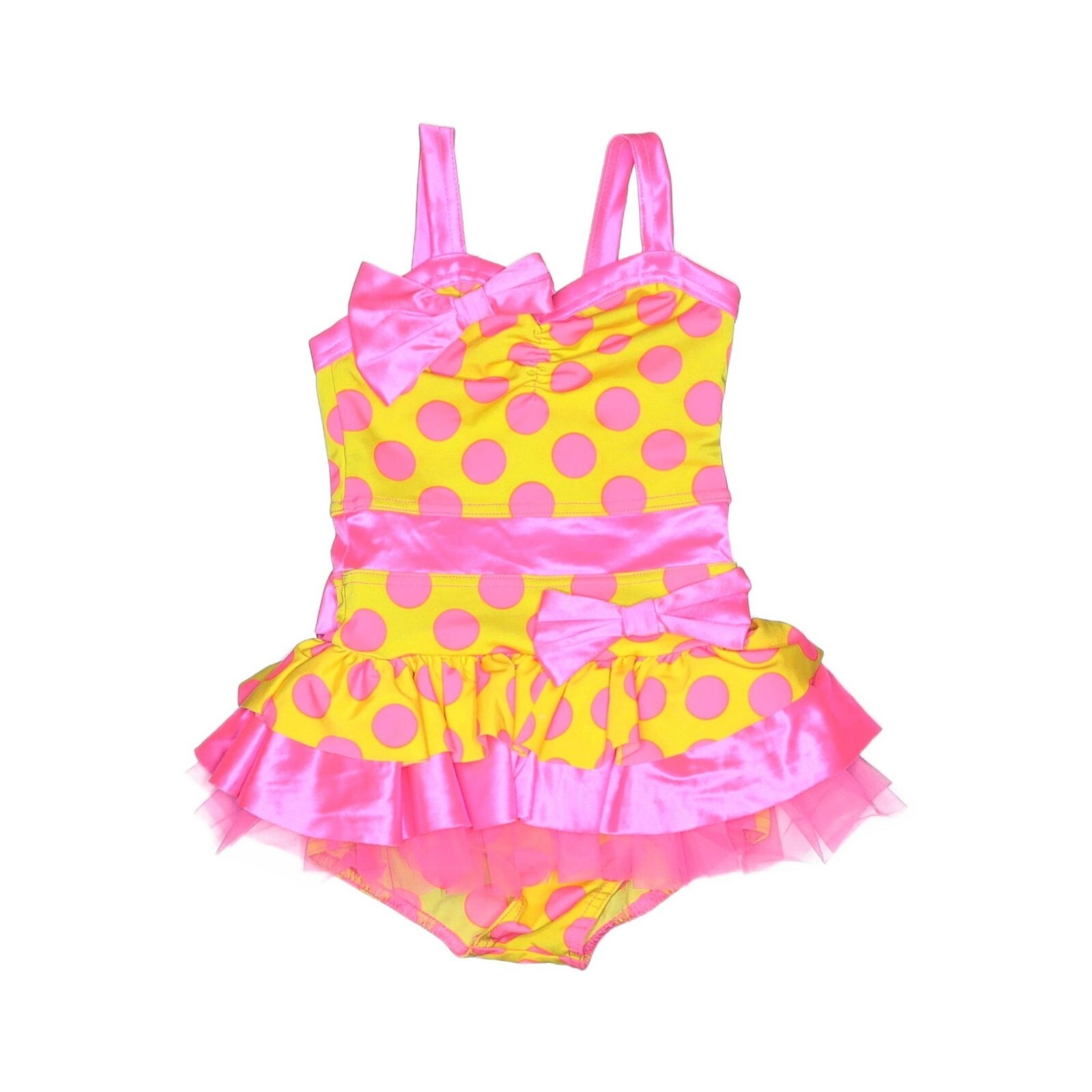Girl Weissman Surf Crazy 9350 Pink Polka Dot Skir… - image 1