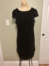 ALLEN B. Little Black Dress Lace Size 10