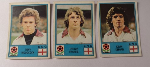 Vintage Panini Europa 80 England Team Sticker X 3 NOS
