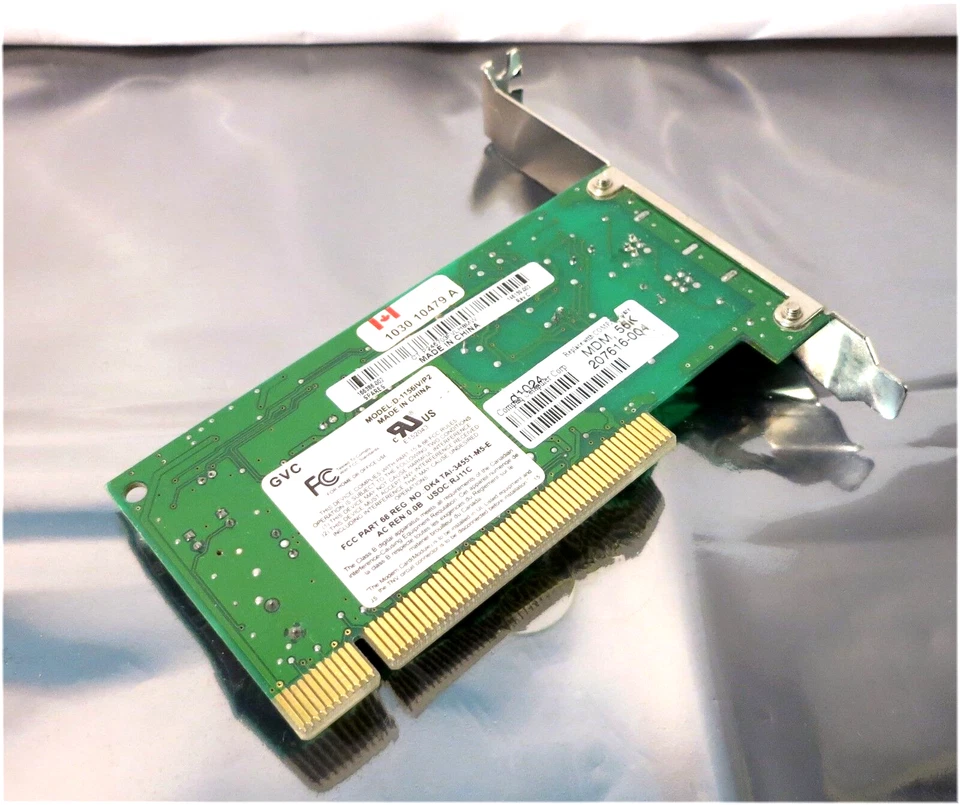 GVC D-1156IV/P2 HP COMPAQ SPARE 146139-002 PCI Data/Fax Modem - Image 2 of 2