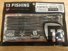 13 Fishing Joy Stick Ultra Thin Finesse Rabbit Ear Worm 5.5 inch Soft Bait 8 Qty