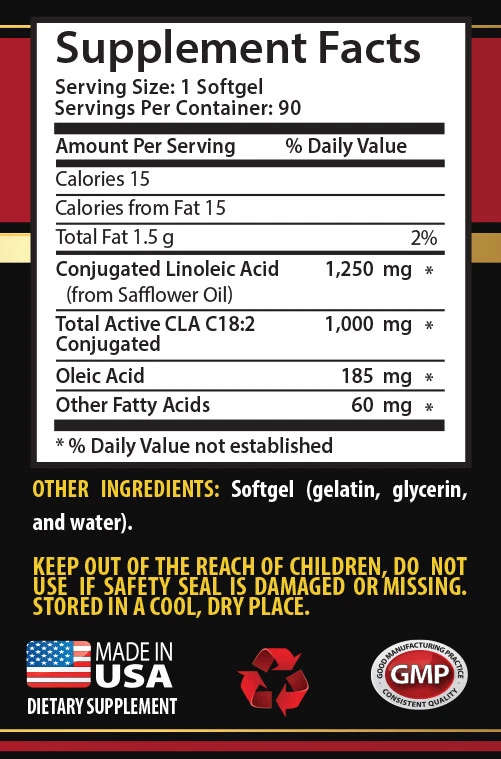 Energy supplements for men - CLA - Weight Loss - 3 B - conjugated linoleic acid - Image 2 of 4
