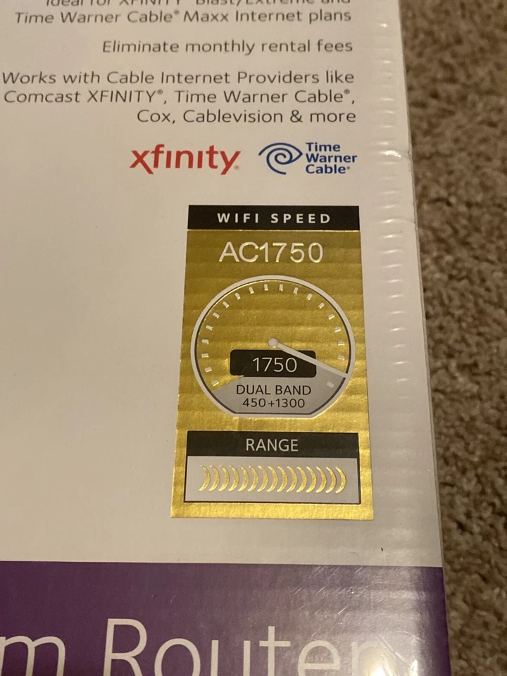 Netgear AC1750 DOCSIS 3.0 WiFi Cable Modem Router Xfinity Spectrum Cox Certified - Image 3 of 4