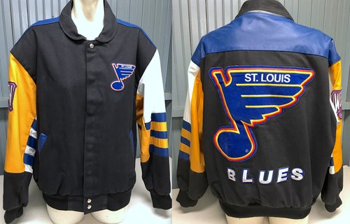 st louis blues leather jacket