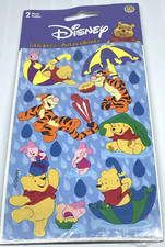 Vintage Sandylion Disney Winnie the Pooh and Friends Stickers Rain 2 Sheets NEW