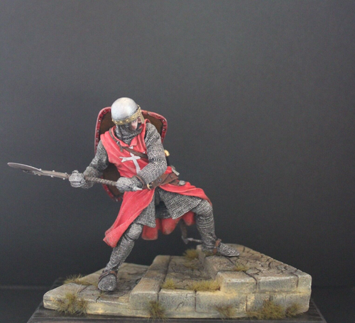 ⭐Action Figure Knight of the Templar Order 90 mm Figures Tin. Painted⭐ - Picture 2 of 5
