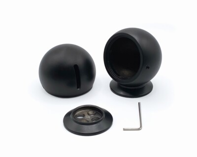 Car Specials Alugehäuse Pods für Hertz MP25.3 Hochtöner in schwarz mit Langloch