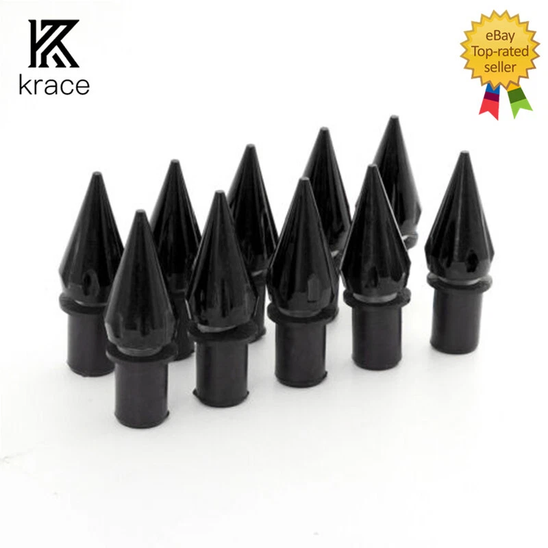 Tornillos de espiga para parabrisas CNC M5 tuercas de pozo parabrisas pantalla 10 piezas negro Foto 2 de 4