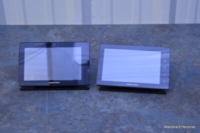 2 CRESTRON TSW-750-TTK-B-S BLACK SMOOTH TOUCH SCREEN