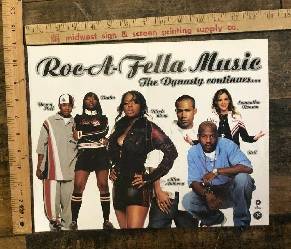 VINTAGE POSTER Roc A Fella Music The Dynasty Continues 2 VINTAGE POSTER Roc A Fella Music The Dynasty Continues 2