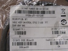 ZEBRA BARCODE SCANNER USB CABLE 7' CBA-U01-S07ZAR / CBAU01S07ZAR