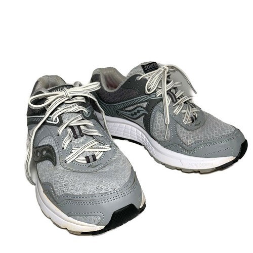 saucony running shoes grey